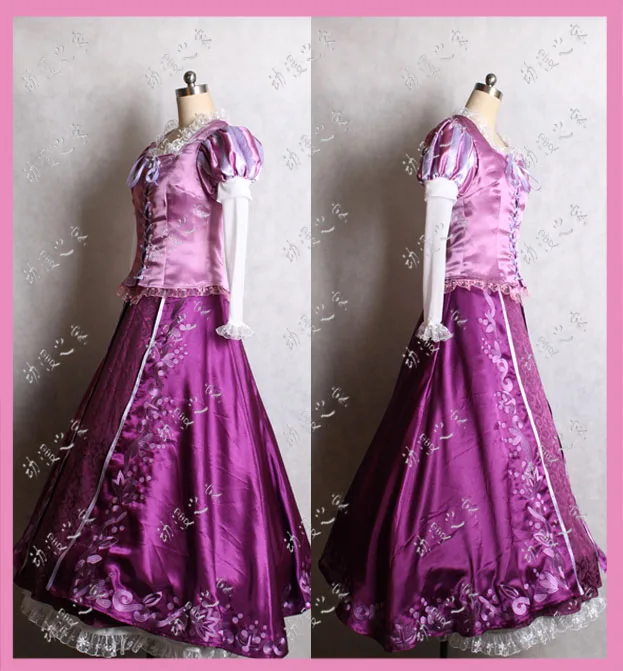 Costume Cosplay principessa Rapunzel per donne adulte il Costume di Halloween aggrovigliato ragazze donne vestito operato abito da ballo festa di