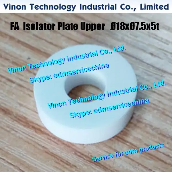 

M311 Isolator Plate Upper Ø18xØ7x5tmm. M311-1 Isolator Plate Upper Ø13xØ6x6tmm for Mitsubishi FA,FA-S X054D308H03 X054D747H01 DA