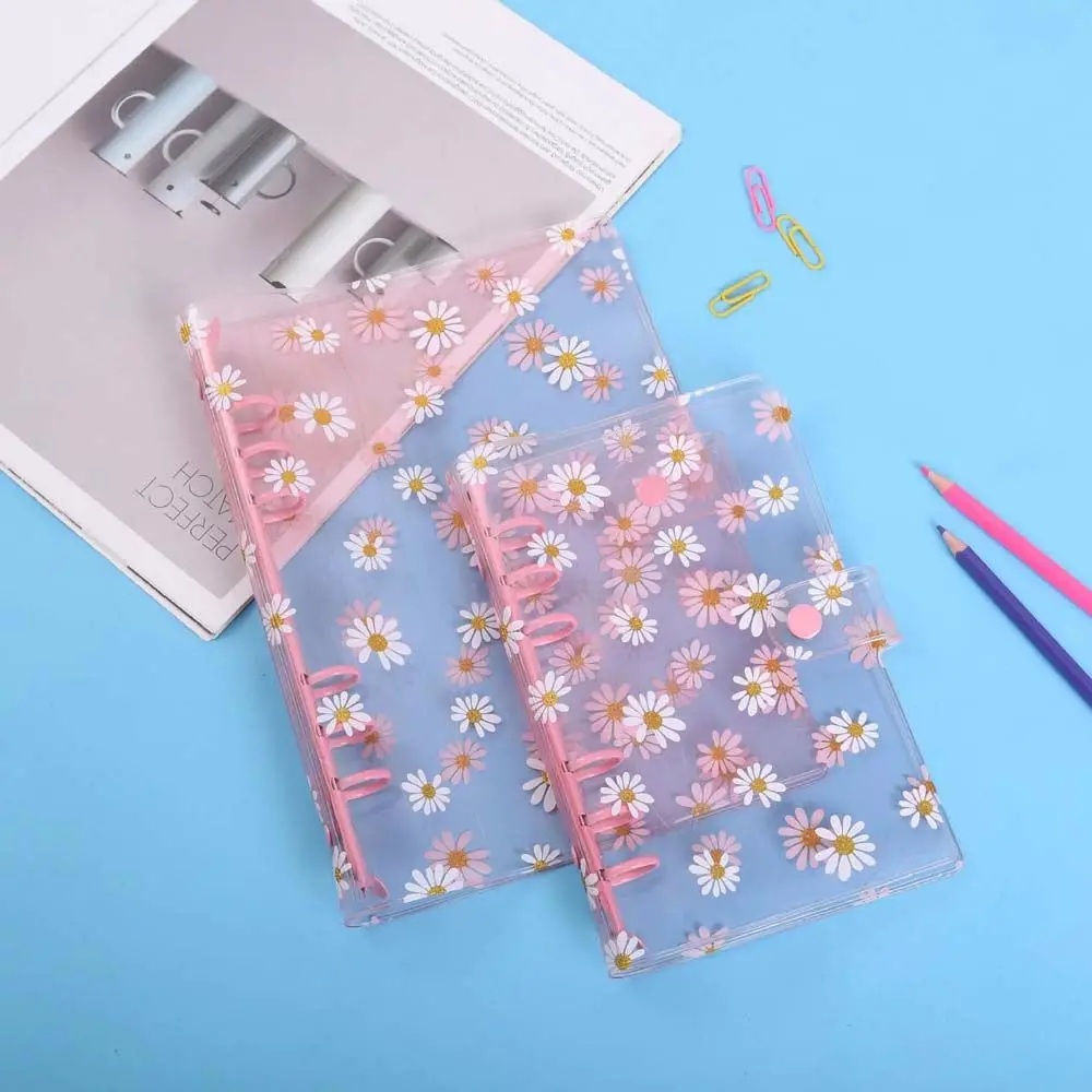 Binder Little Daisy A6 A5 Student Stationery Binder File Folder Daisy Notebook Binder Notebook Cover Literary Binder Shell