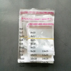 500pcs Big Opp Bags Self Adhesive Clear Transparent Cello Bags Self Sealing Cellophane Plastic Bag for Jewelry Gift Packing Bag