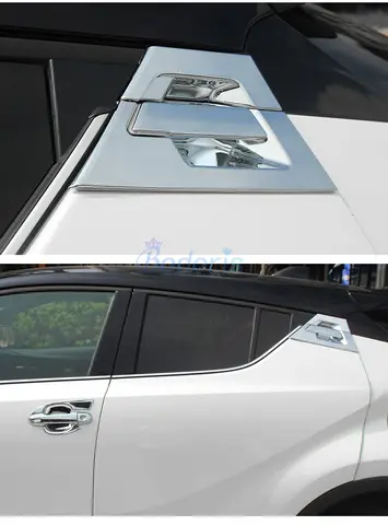 For Toyota C-HR CHR 2016 2017 2018 - 2021 Carbon Fiber Color Door Handle Cover Bowl Insert Trim Chrome Car Styling Accessories 10 best sales toyota chr styling - №9