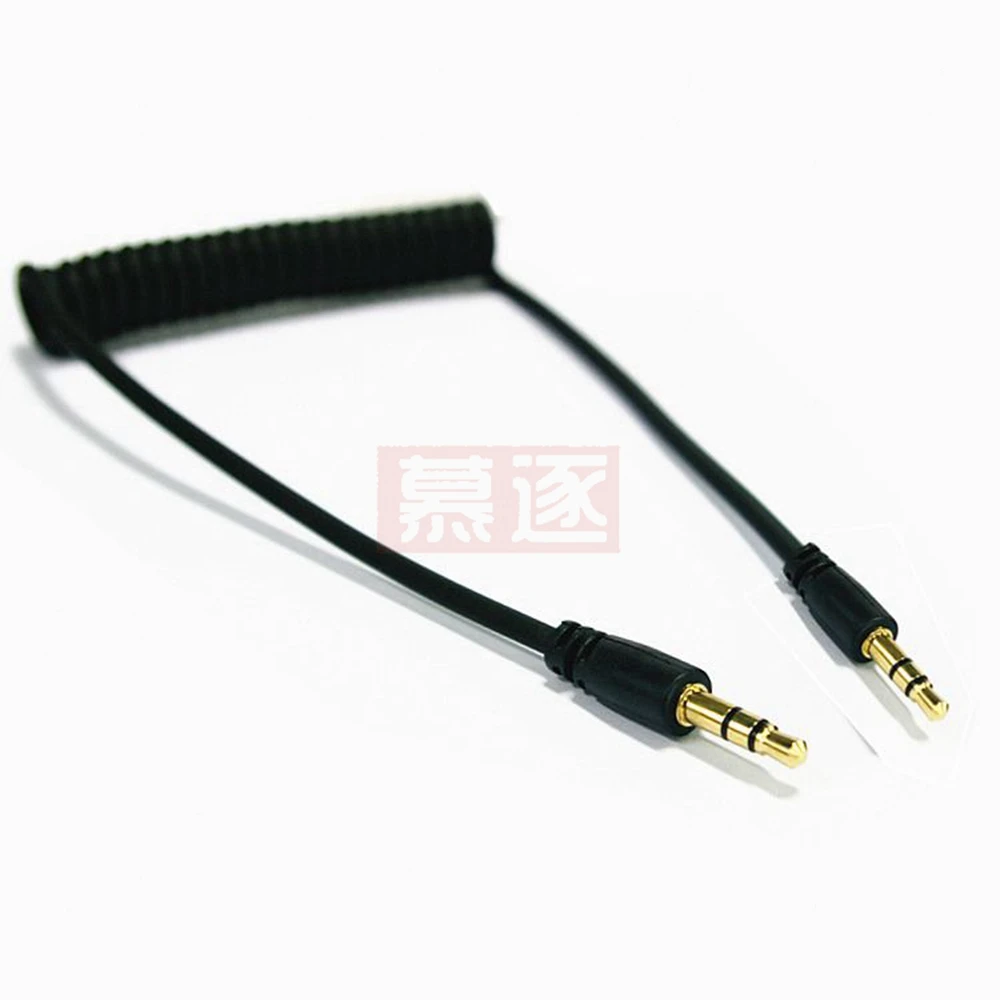 Аудиокабель 3,5 мм, разъем 3,5, штекер-папа, Aux-кабель, пружинный код наушников для автомобильного мобильного телефона