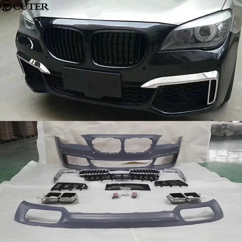 

F02 M760 Pp Car Body Kit Front Bumper Rear Bumper Side Skirts for Bmw F02 7 Series 740 745 760 09-15