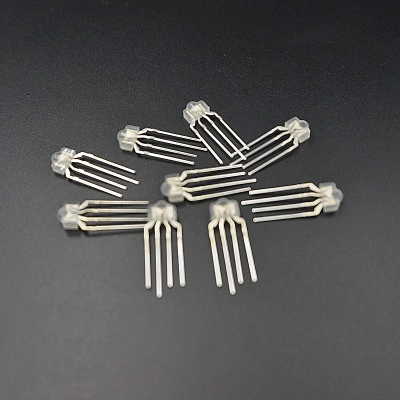 10pcs/pack Mechanical keyboard RGB LED 4pin lamp light for kailh OTM Gateron Greetech switch keycool full-color