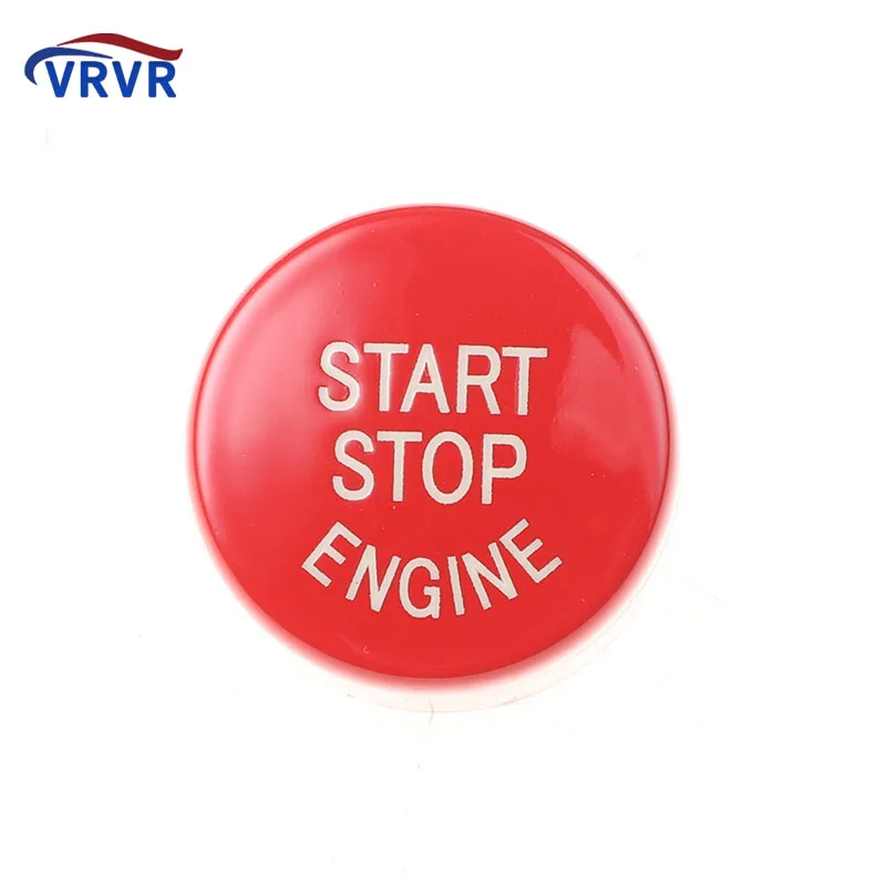 VRVR 61319153831 2 Pins Red Round Engine Start Stop Switch Push Button For BMW 5 6 7 F01 F02 F10 F11 F12 F13 2009-2013