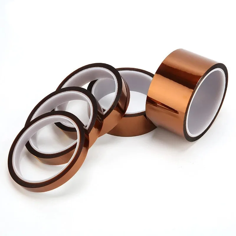 1PCS 5-25MM X 33M Professionelle Hitzebeständige Hochtemperatur Isolierung Elektronik Industrie Schweißen Polyimid kapton Band