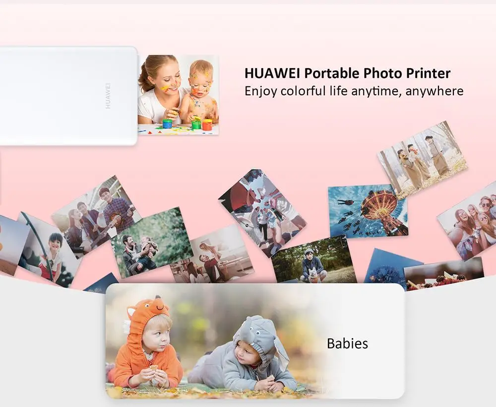 Original Huawei pocket Photo Printer Paper Print Papers 20 sheets in 1 pack ZINK Pocket Paper for HUAWEI Photo Printer cv80