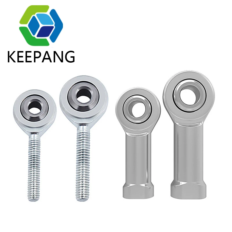 12pcs M3 M4 Fisheye Ball Bearings Rod Ends Joint Thread Female Ball Bearing SI4T/K SI3T/K Fish Eye Part 3D Printer Parts