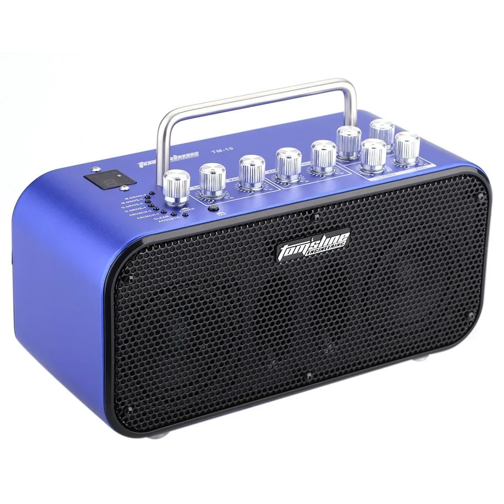 

Aroma TM-10 10W Mini Stereo Digital Amp Electric Guitar Amplifier Speaker Build-in Tuner & 8 Preset Sound 4 Effect Modes