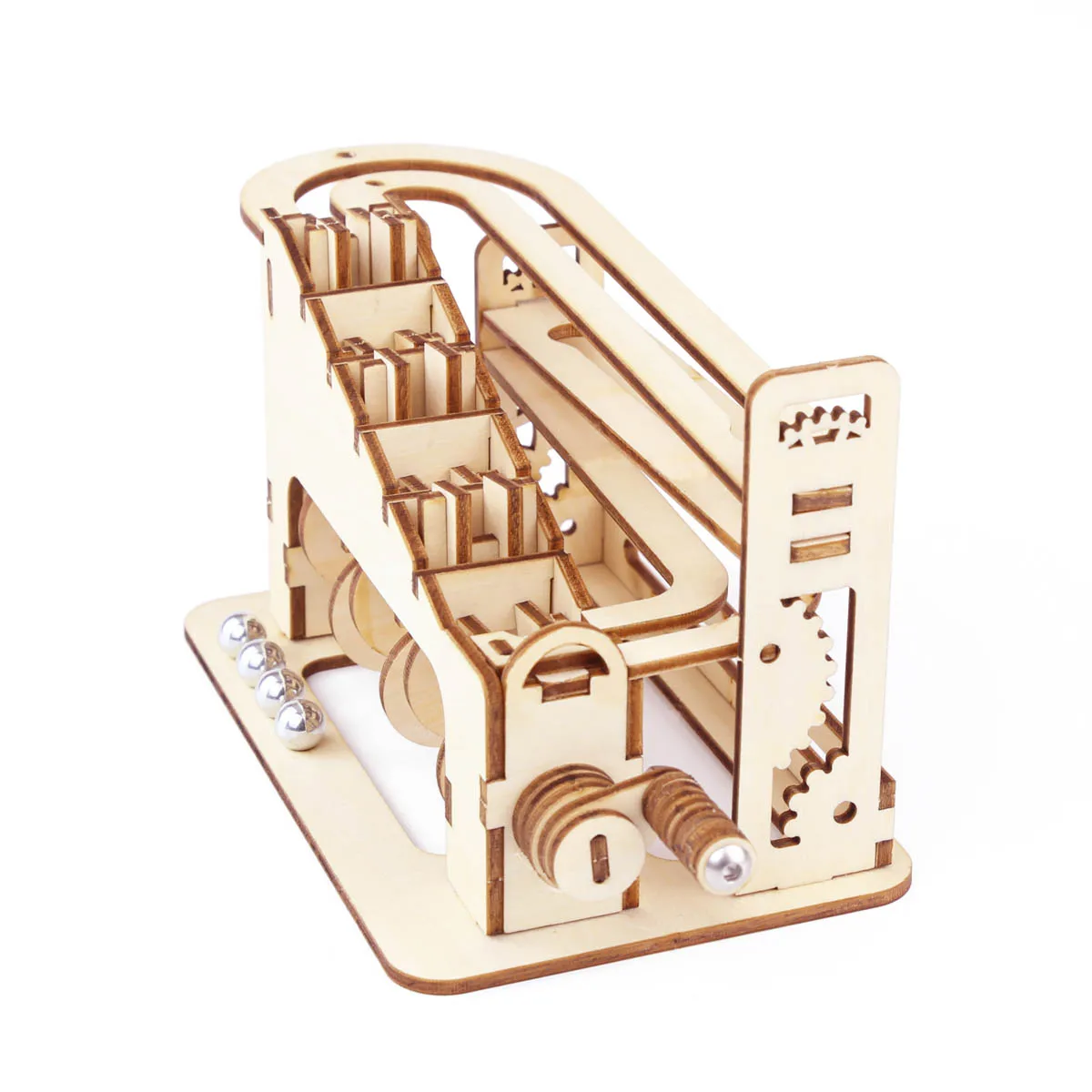 메이즈 볼 대리석 런 3D 나무 퍼즐, DIY 기계 키트, 장난감 조립 게임, 레이저 절단, 두뇌 티저