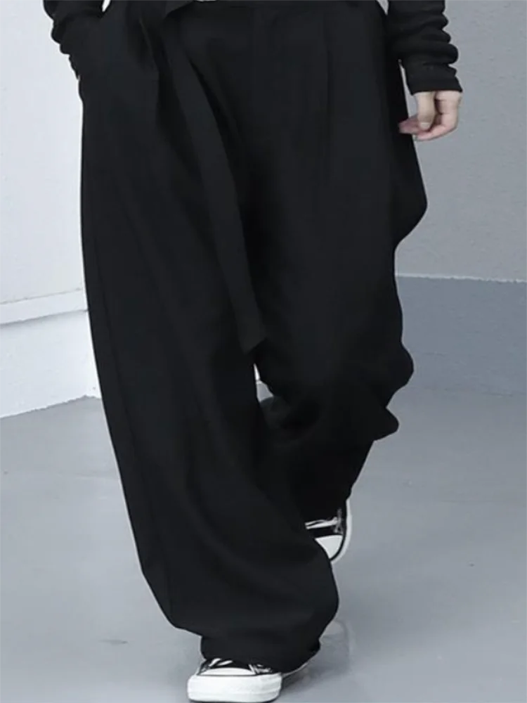 Ladies Wide Leg Pants Suit Pants Spring And Autumn New Pair Of Classic Dark Casual Large Size Pants