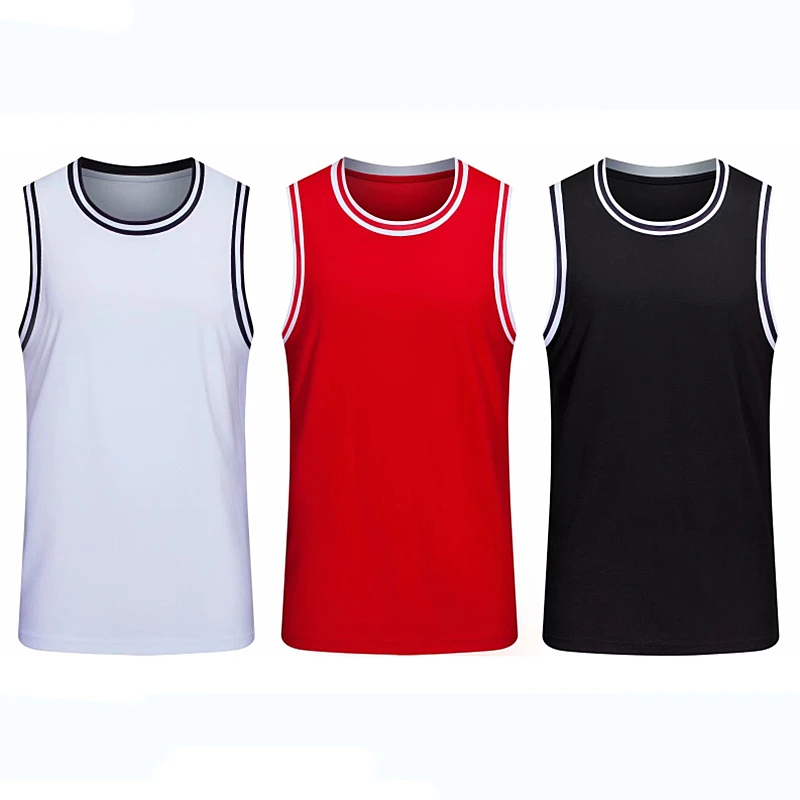 Fashion Men Basketball Jersey GYM Clothing Quick-drying Sport Running Vests Adult Sleeveless Basketball Shirt