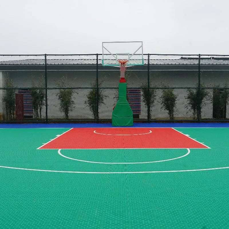 Beable Basketball Interlocking Floor Custom Court Tiles And Logo Printing Backyard Training Sessions Use