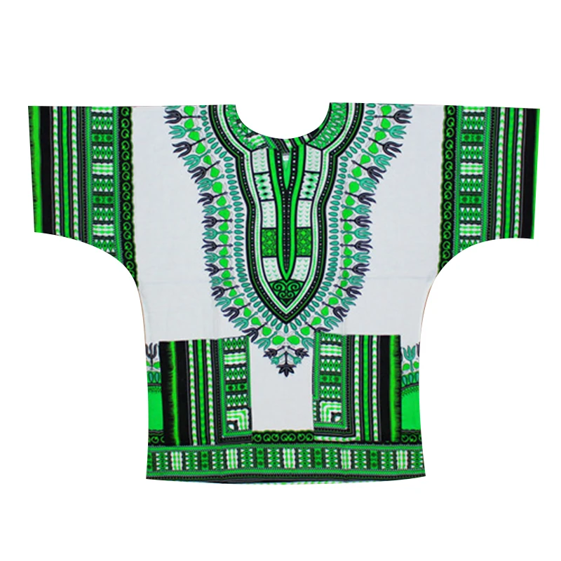 (Fast shipping) New fashion design african traditional printed 100% cotton Dashiki T-shirts for unisex (MADE IN THAILAND)