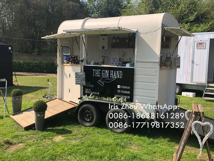 Modern Outdoor Mobile Catering Food Trailer / Horse Box Food Truck Business