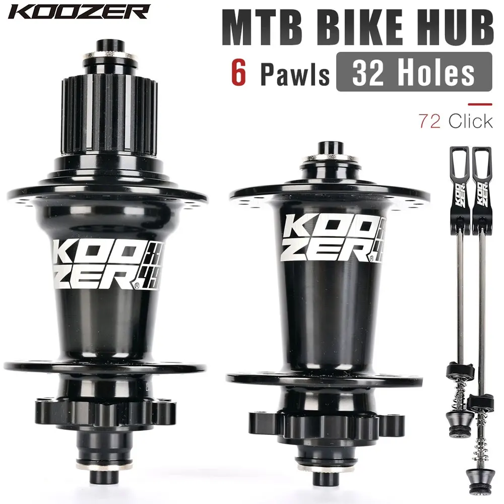 

Koozer XM490 PRO Hub 4 Bearing MTB Mountain Bike Hub Front Rear 32 Hole Disc Brake Bicycle Hub HG 8 9 10 11 12 13Speed SX NX 12V