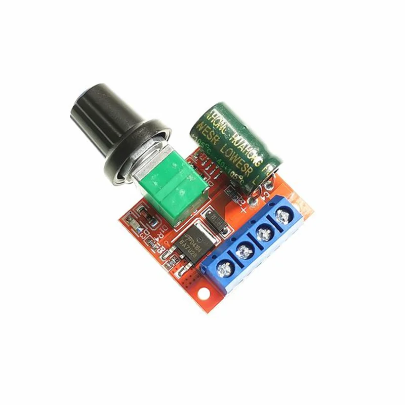 Mini 5A 90W PWM 12V DC Motor Speed Controller Module DC-DC 4.5V-35V Adjustable Speed Regulator Control Governor Switch 24V