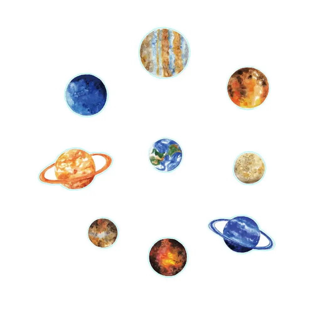 

Various Planets Wall Sticker Living Room Kids Baby Rooms Decorations Gifts Mural Nursery Decor Art Decals Combination Wallpaper