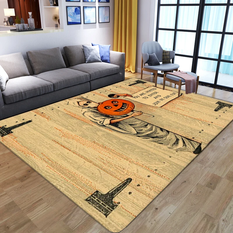 3D Dream Horrible Skull Carpet Children's Bedroom Soft Coffee Table Mat For Living Room Anti-slip Rug Bathroom Kitchen Floor Mat