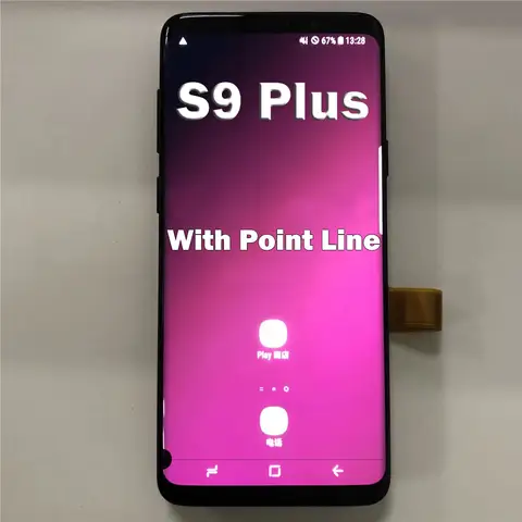 LCD Have line dot For Samsung S9 Plus LCD Touch Screen Digitizer Assembly Display For G965 G965F LCD No Frame