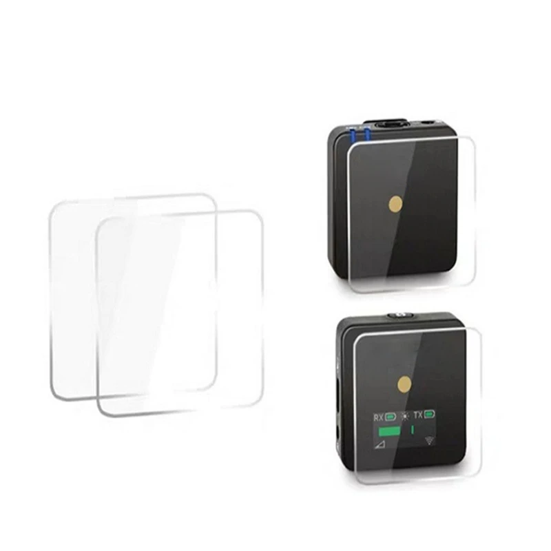 Pelindung Layar Kompatibel dengan Penerima Mikrofon Go Nirkabel Rode, Film Layar Tak Terlihat Kaca Optik Tempered