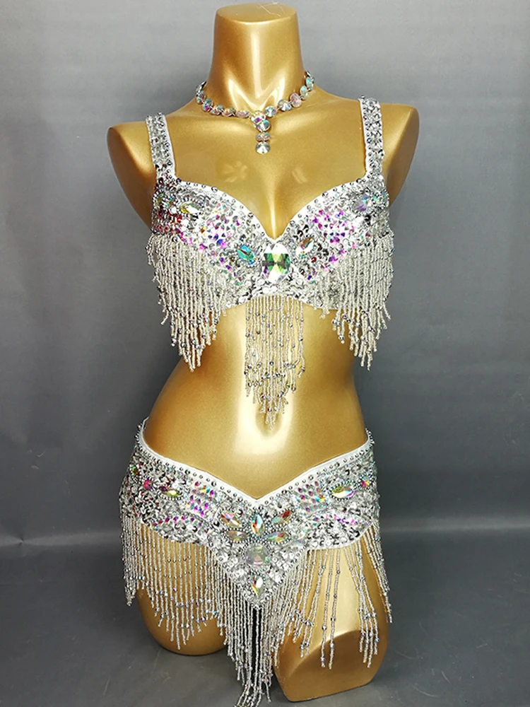 Showgirl damskie stroje do tańca brzucha ubrania do sukienki EDC — zdjęcie 2