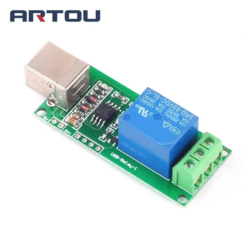 DC 5V USB Relay 1 Channel Programmable Computer Control for Smart Home Controller Relay Module Board