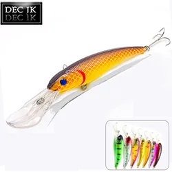 Big Sea Minnow Wobblers For Pike Fishing Lures Japanese Trolling 1PCS Fake/Hard Lure Fish Crankbait Diving Depth Artificial Bait