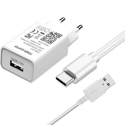 QC 3.0 caricabatterie USB veloce per Samsung Galaxy A82 A22 A52 S21 FE OPPO A55 A54 A94 A93 5G caricatore per telefono con spina ue tipo C cavo USB C