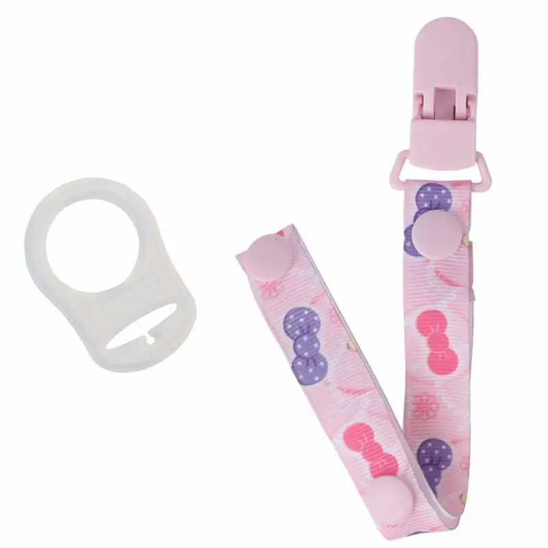 Baby Pacifier Chain with Holder Clip Adapter for MAM Rings Soother Leash Strap Dropship