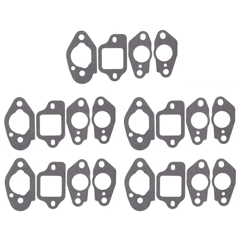 5Set Carburetor Insulator & Gasket for Honda GCV160 GCV190 16211-ZL8-000 Carburetor Gasket Kit Chainsaw Parts & Accs