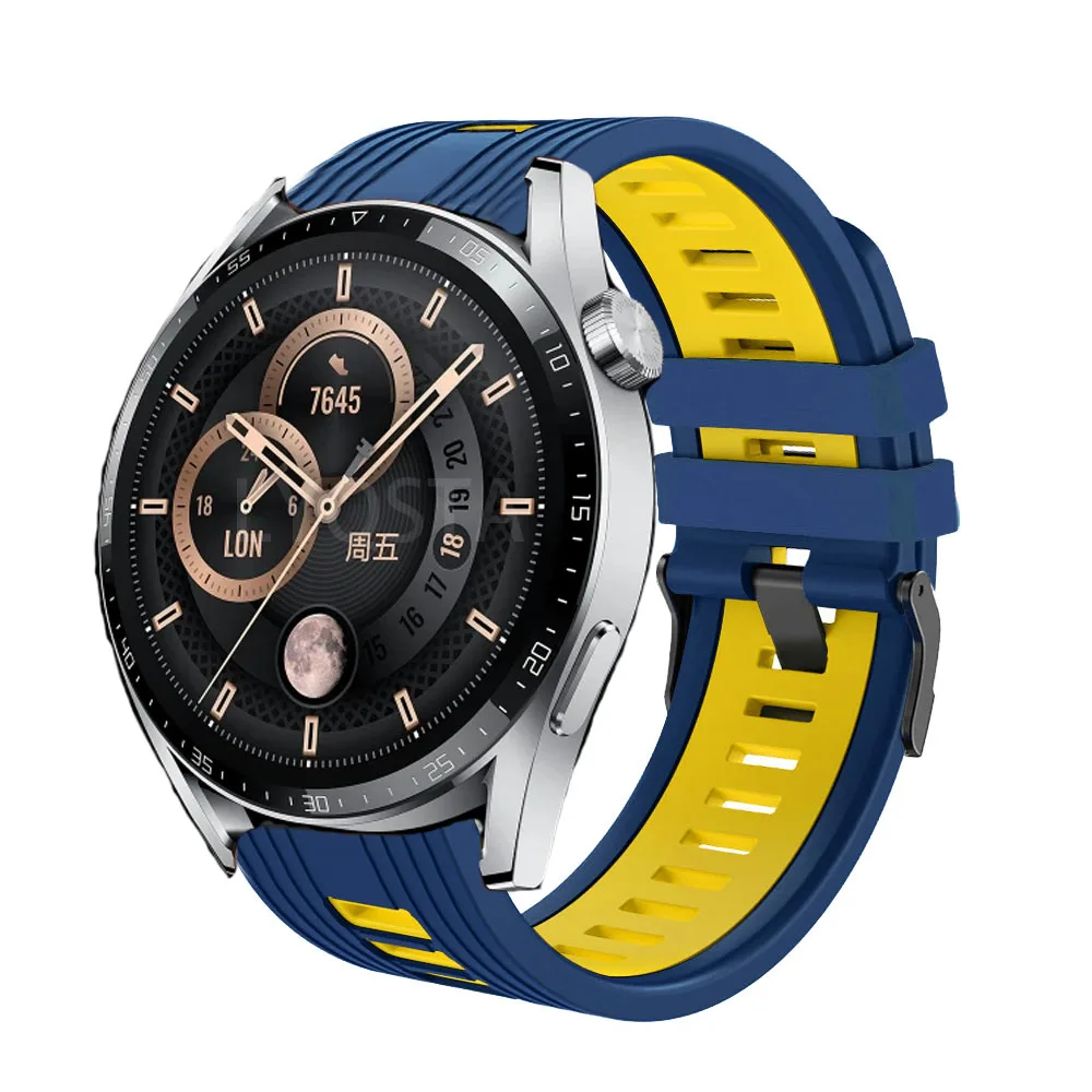 

Силиконовый ремешок для Huawei Watch GT5 Pro 46 мм, ремешок для часов, браслет для Huawei Watch GT5 GT4, 46 мм, аксессуары для умных часов, браслет