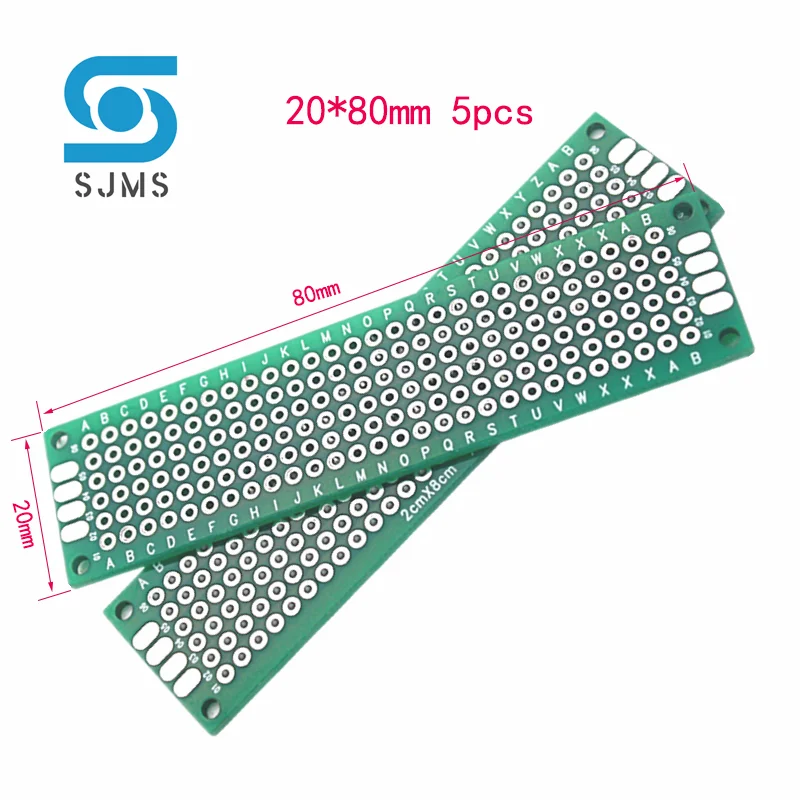 Electronic PCB Board 2x8 3x7 Diy Universal Printed Circuit Board 2*8 3*7 cm Double Side Prototyping PCB For Arduino Copper Plate