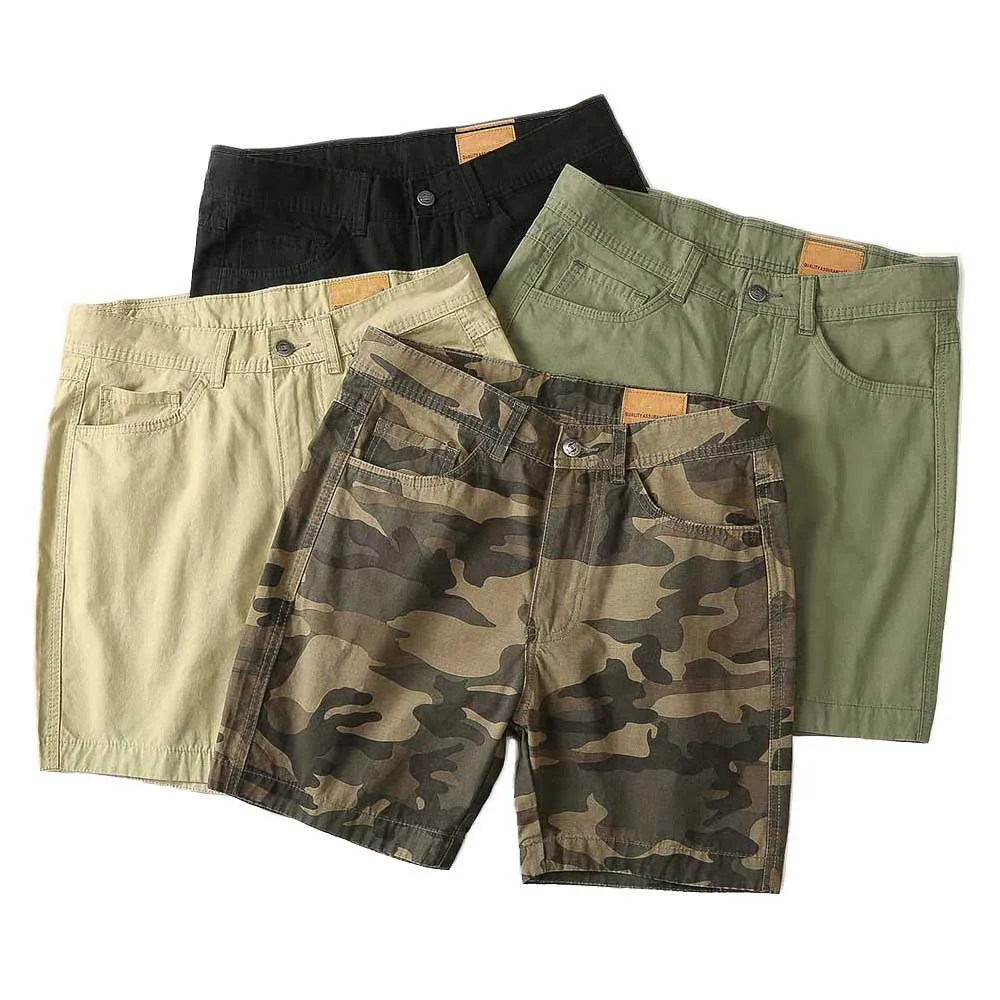 Fashion Tide Camouflage Shorts Men Casual Cargo Short Pants Military Army Style Beachshort Streetwear Cotton Retro Classical