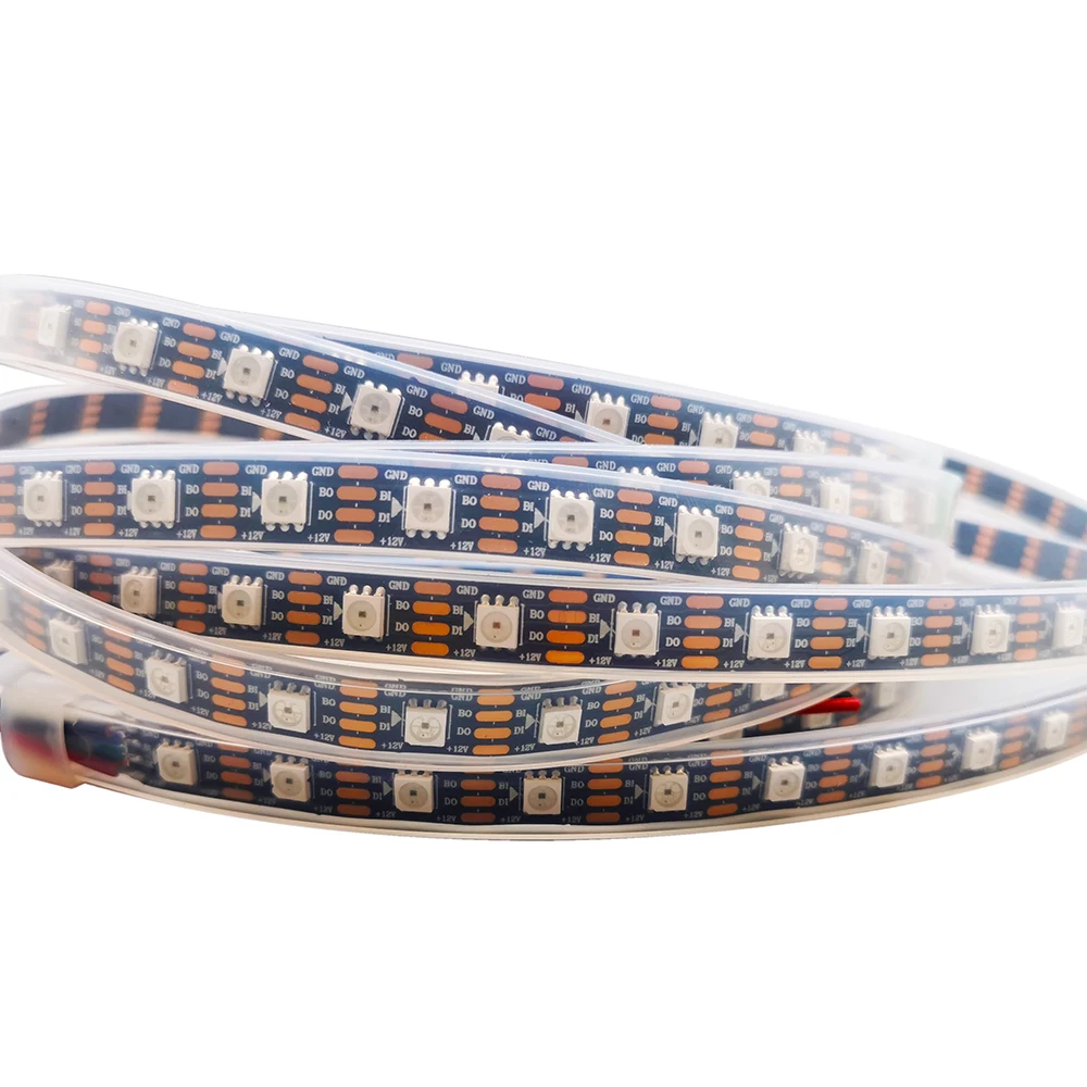 WS2815 (WS2812b WS2813 Upgrade) Full Color Led Strip Individually Addressable Smart RGB Tape Light Dual-Signal Waterproof DC12V