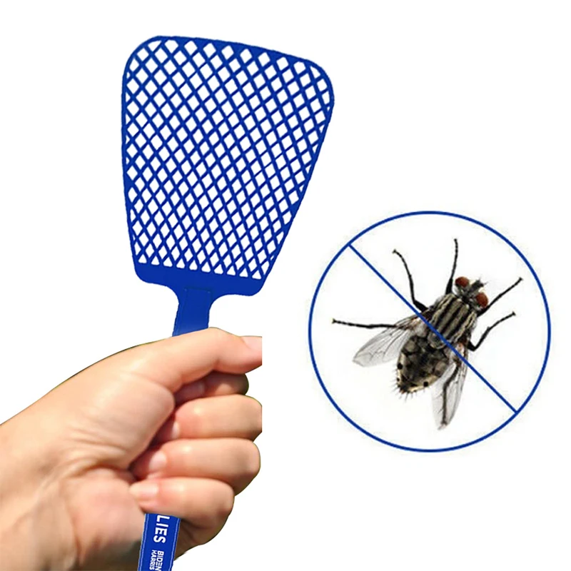 Fly Swatter Mosquito Repellent Tool Fly Swatter Pest Control Manual Plastic Durable Long Handle Solid for Home Restaurant Tool