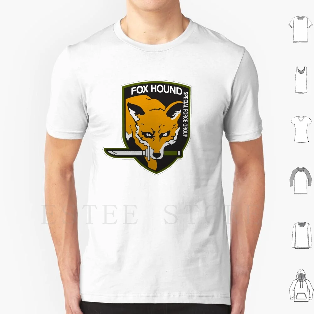 Fox Hound Special Force Group T Shirt Print Cotton Metal Gear Solid The Phantom Pain Guns Of The Patriots Snake Eater Mgs5 Mgsv