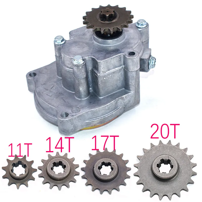 T8F Clutch Drum Gear Box Sprocket with chain for 33cc 43cc 49cc Ty Rod II Go Kart Mini Moto Dirt Bike Scooter Xtreme ATV buggy