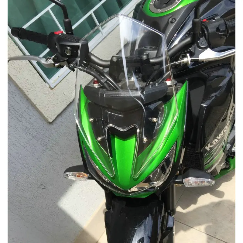 Windscreen For 2013 2014 2015 2016 Kawasaki Z800 Z 800 Motorcycle Wind Screen Deflectors Windshield Smoke Iridium Transparent