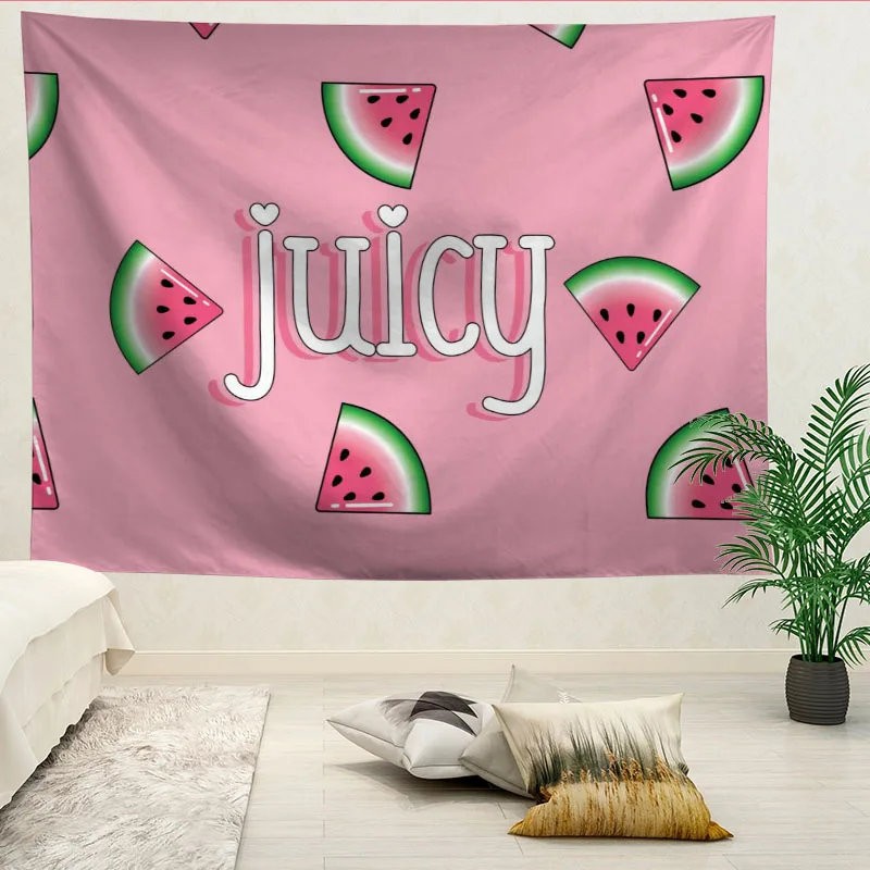 Custom High Quality Watermelon Hanging Tapestry Home Party Decoration Tapestries Photo Background Cloth Table Cloth Wall Tapes