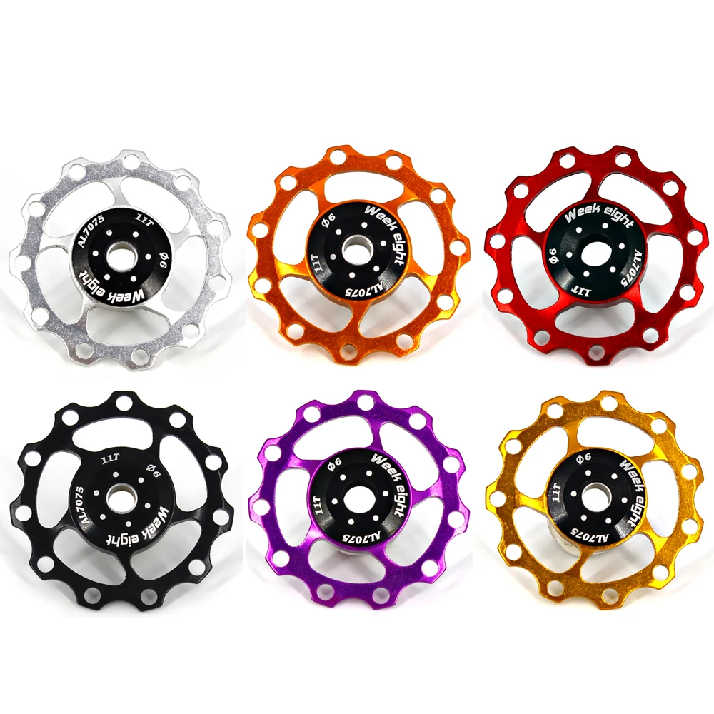 11T Bicycle Rear Derailleur Guide Wheels Ceramic Bearing Jockey Wheel Pulley MTB Road Bike Derailleur Accessories