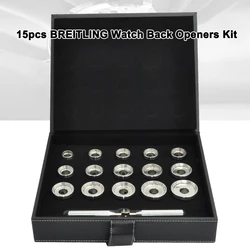 Professional Watch Back Case Opener Reomoval Tools Set,19.3mm~44.7mm 15 Types Dies Case Opener Tools