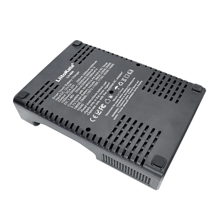 LiitoKala Lii-600 Battery Charger For Li-ion 3.7V and NiMH 1.2V battery Suitable for 18650 26650 21700 26700 AA AAA And other