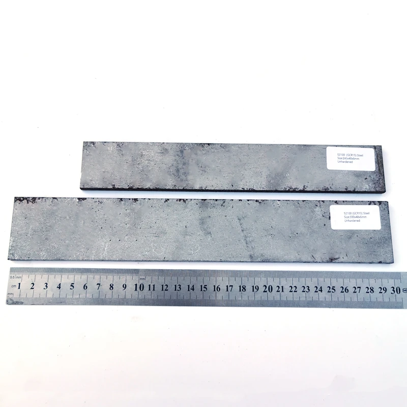 GCR15 (52100) Carbon Steel  Knife blade blank knife making steel unhardened DIY knife bar blanks