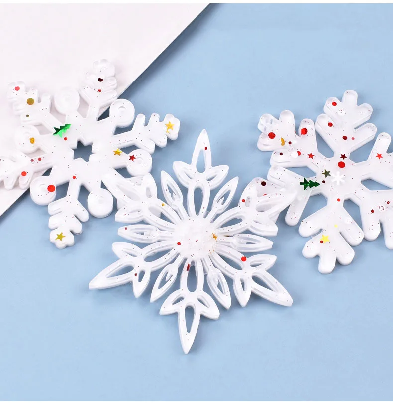 Christmas Hollow Snowflake Silicone Mold UV Epoxy Resin Casting DIY Jewelry Pendant Craft Supplies Decorative