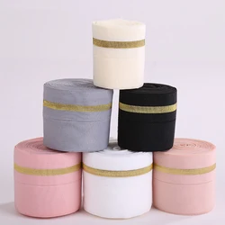 40mm Fold Over Elastic Bands 4cm Spandex Band Dress Lace Trim Sewing Underwear Gauze Edging Belt Clothing Accessories 1meter