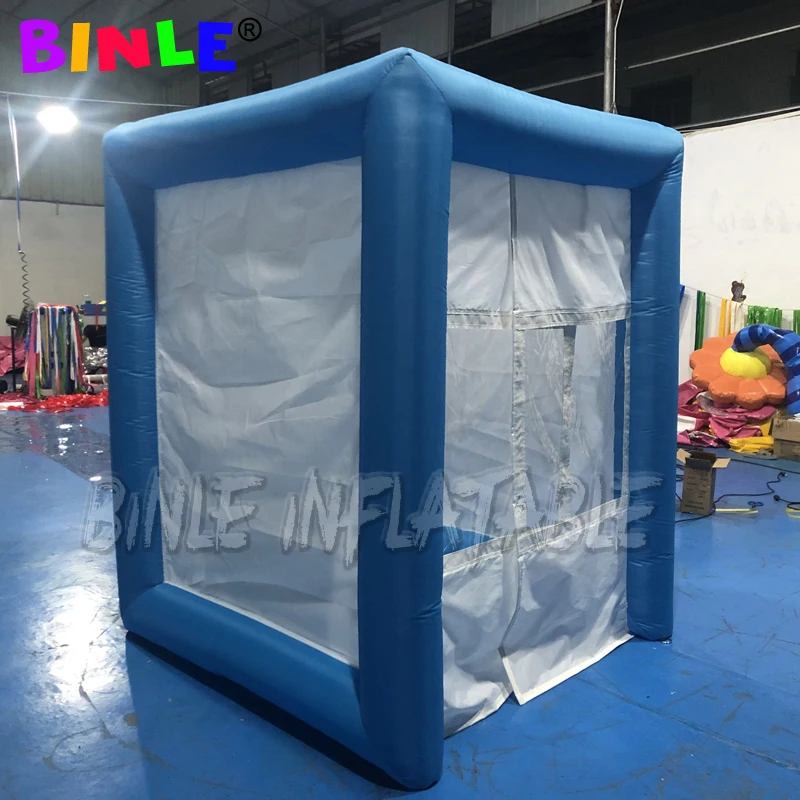 Túnel de desinfección inflable portátil para exteriores, estación de nebulización con soplador, refugio de pulverización especial, 1,8x1,6x2,1 m