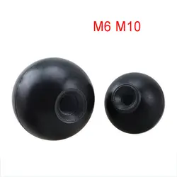 1Pcs M8 M10 Black Plastic Thread Ball Nut Ball Shaped Head Hand Grip Knob Clamping Nut Fit Thumb Screws Bolt