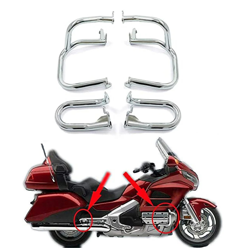 For Honda Goldwing 1800 GL1800 GL1800A 2001-2017 Motorcycle Highway Crash Bars Engine Guard Bumper Stunt Cage Road Protector