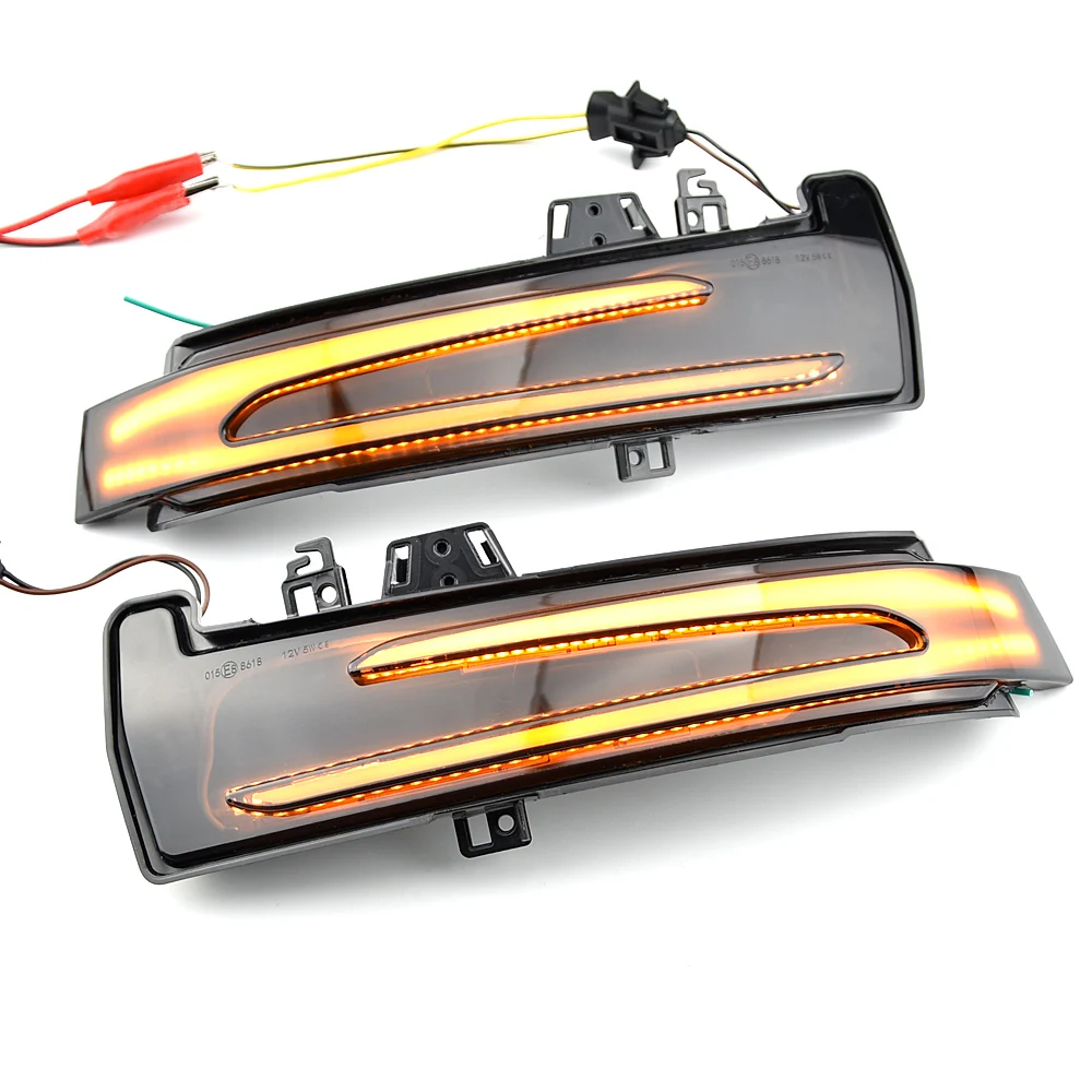 2x For Mercedes Benz A B C E S CLA GLA CLS Class W176 W246 W204 X156 Dynamic Turn Signal Rearview Mirror Indicator Blinker Light